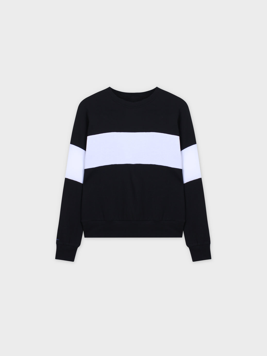 Wide Stripe Bomber-Black/White