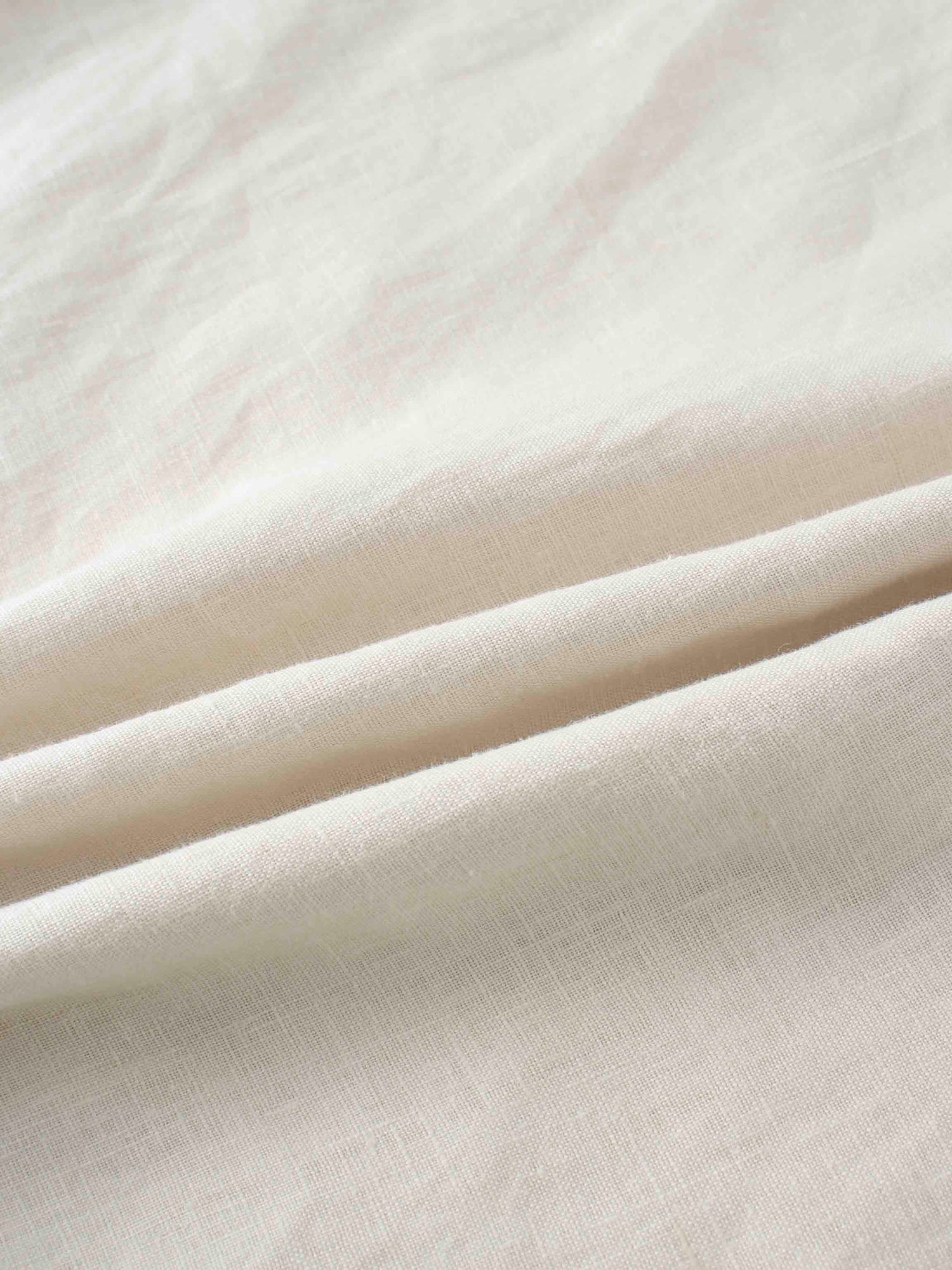 Linen A-Line Slip Dress-Ecru