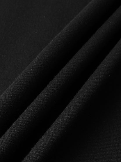 Drop Waist Ponte Skirt - Black 24"