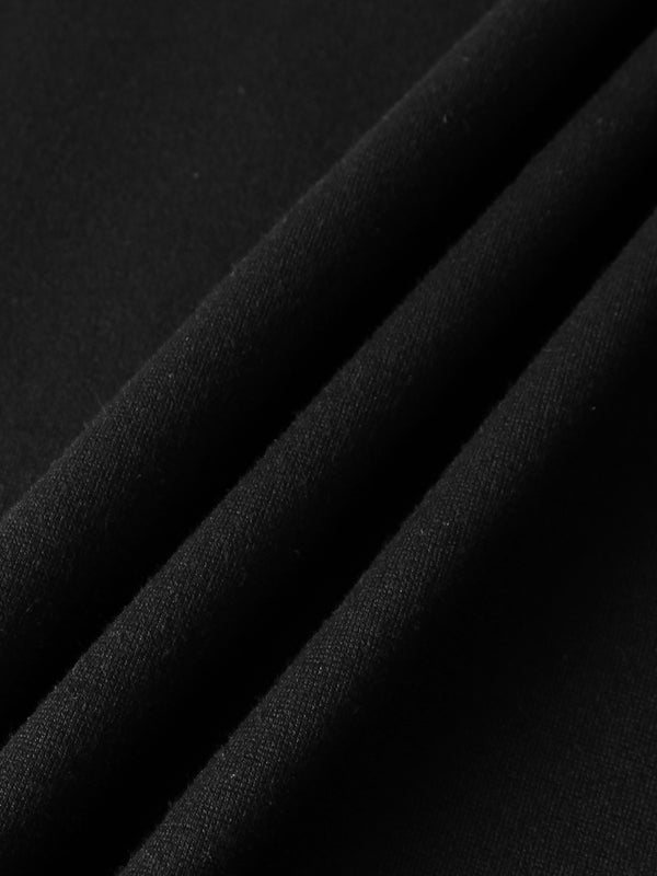 Drop Waist Ponte Skirt - Black 24"