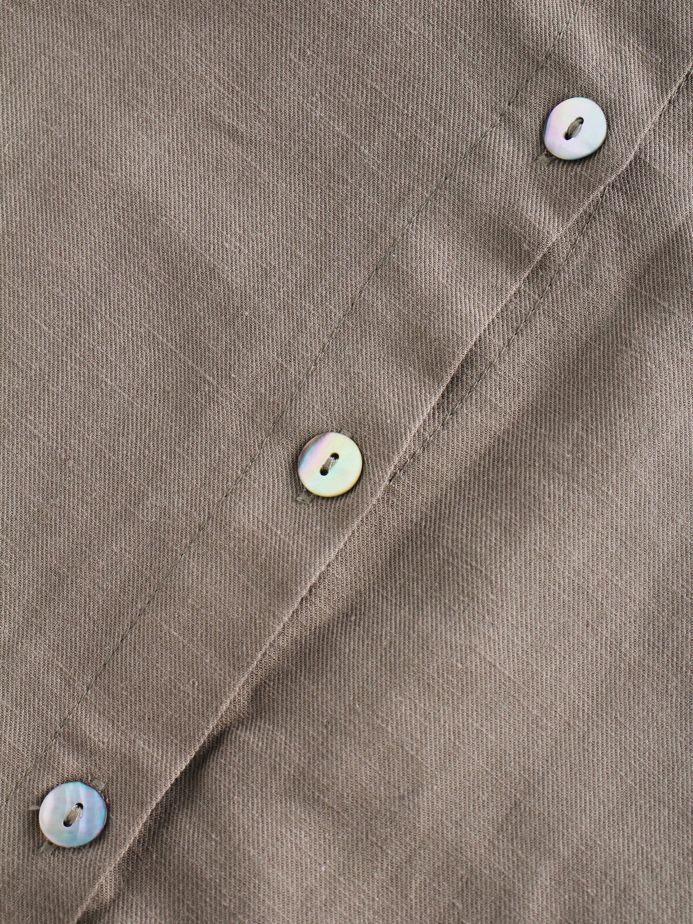 Linen Blouse-Olive