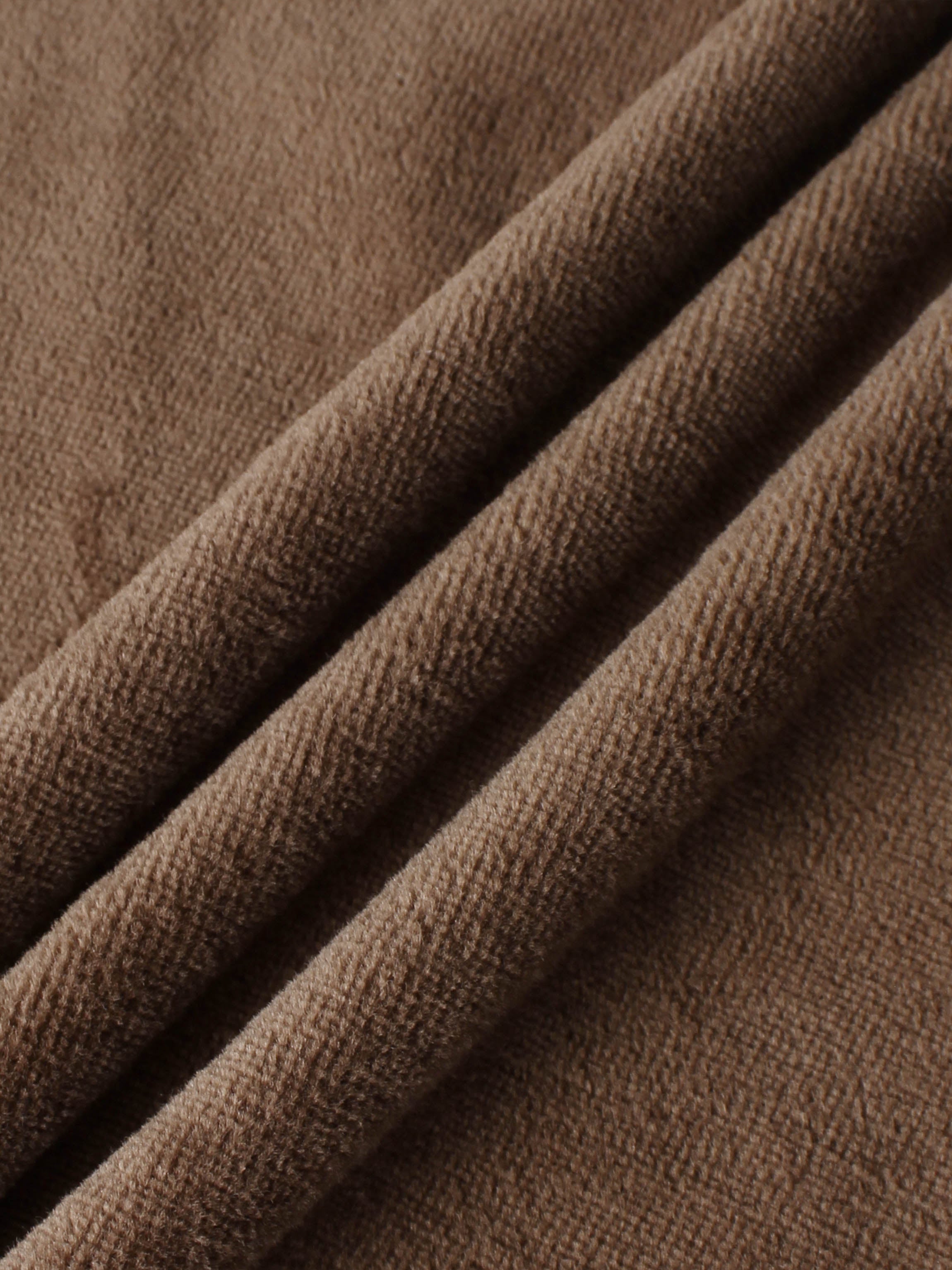 Velour Yoke Circle Skirt - Brown