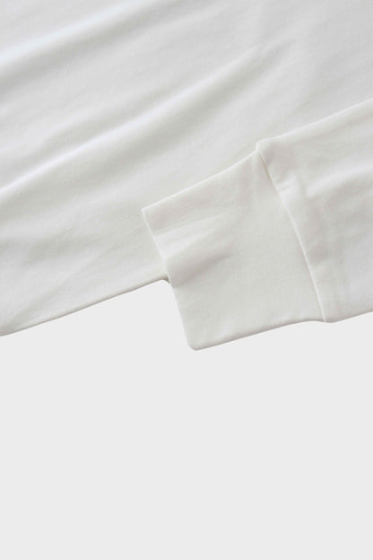 Collared Bomber Tee-White
