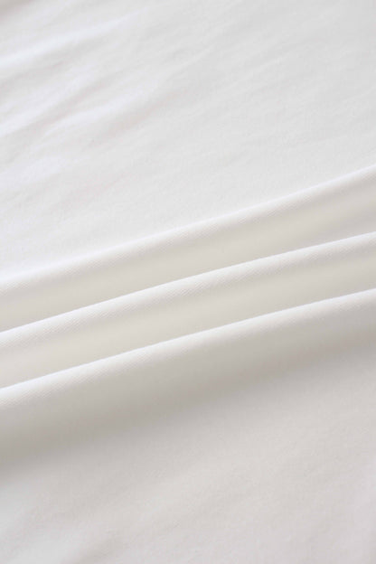 Collared Bomber Tee-White