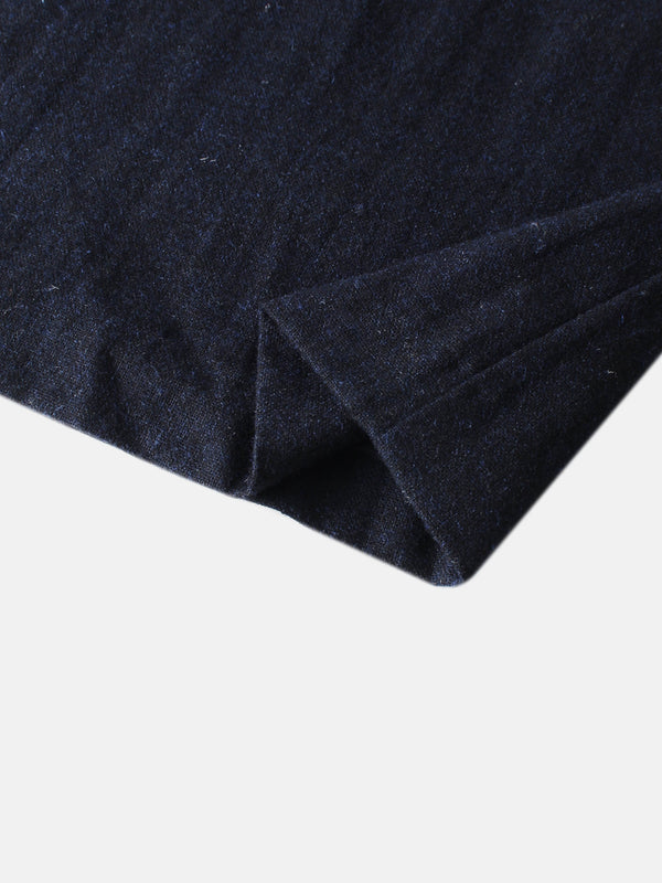 Buckle Pleat Skirt - Navy