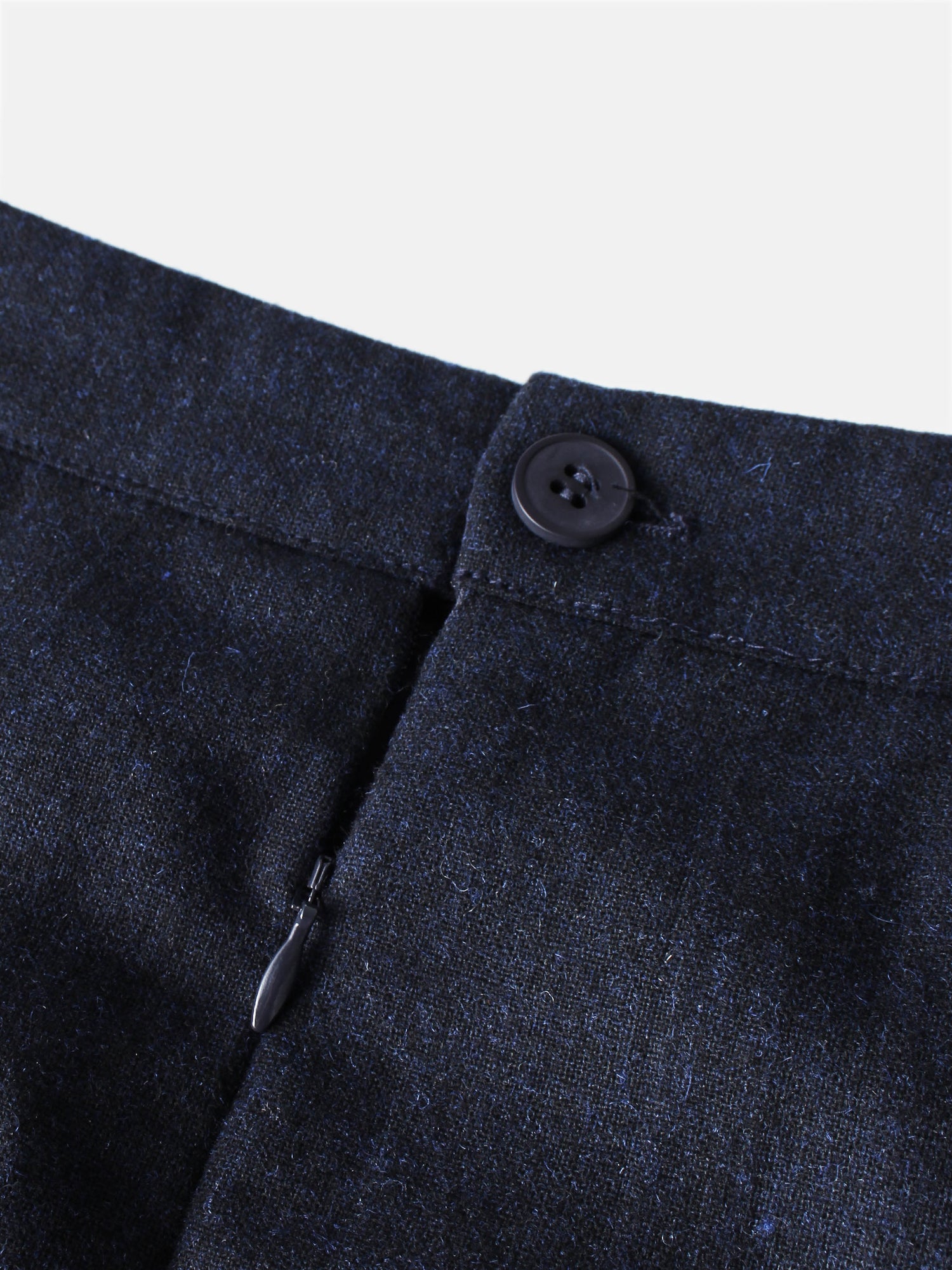 Buckle Pleat Skirt - Navy