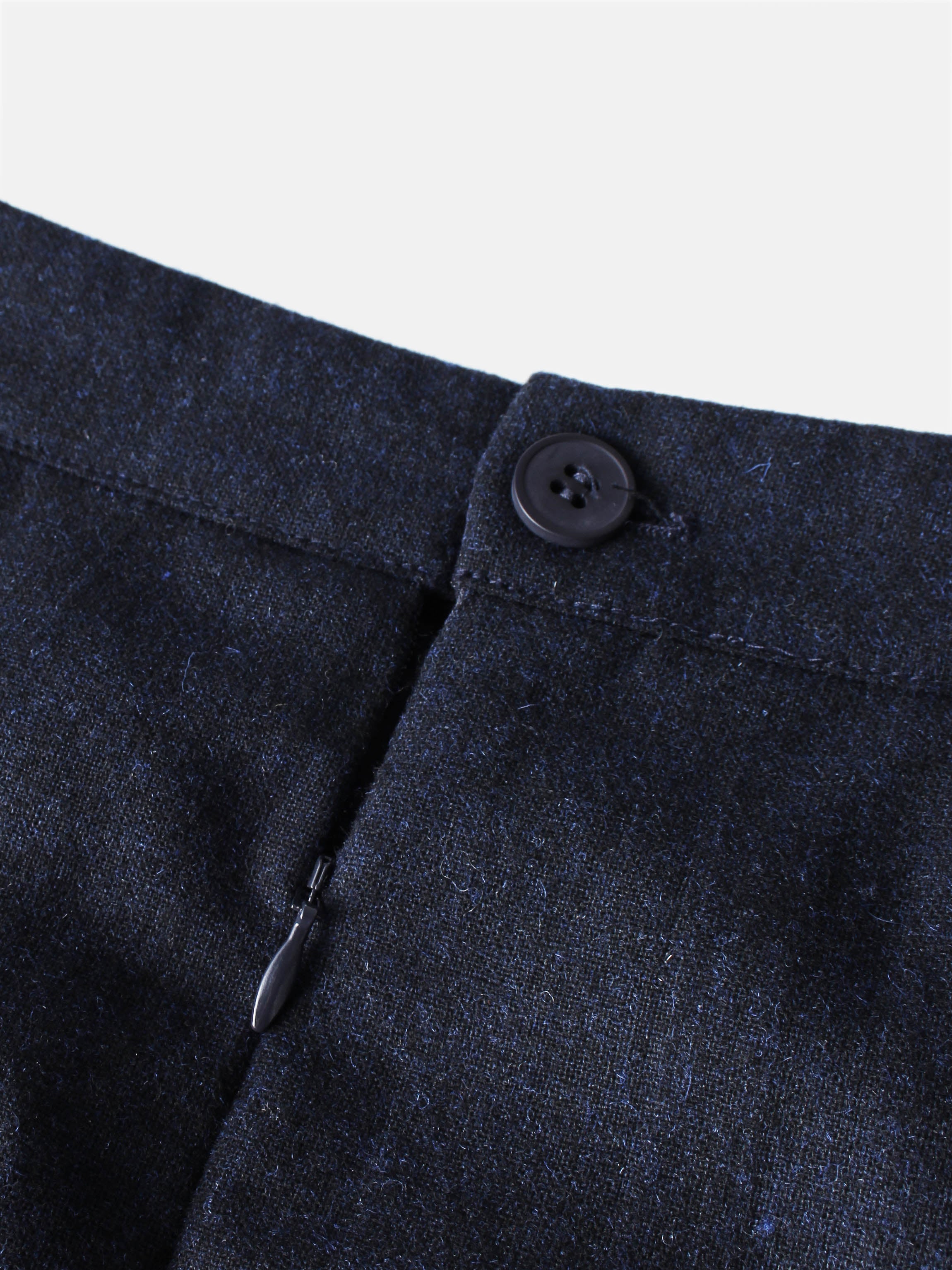 Buckle Pleat Skirt - Navy