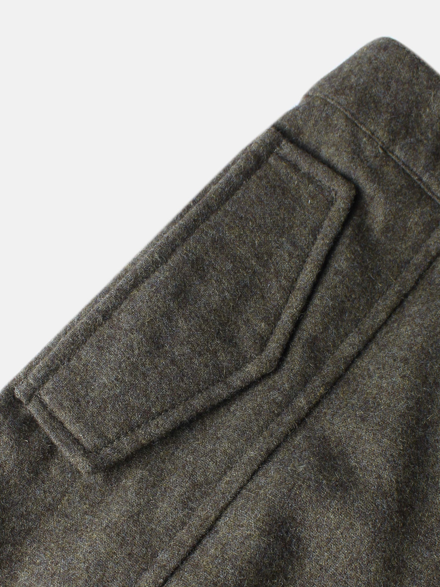 Buckle Pleat Skirt - Green