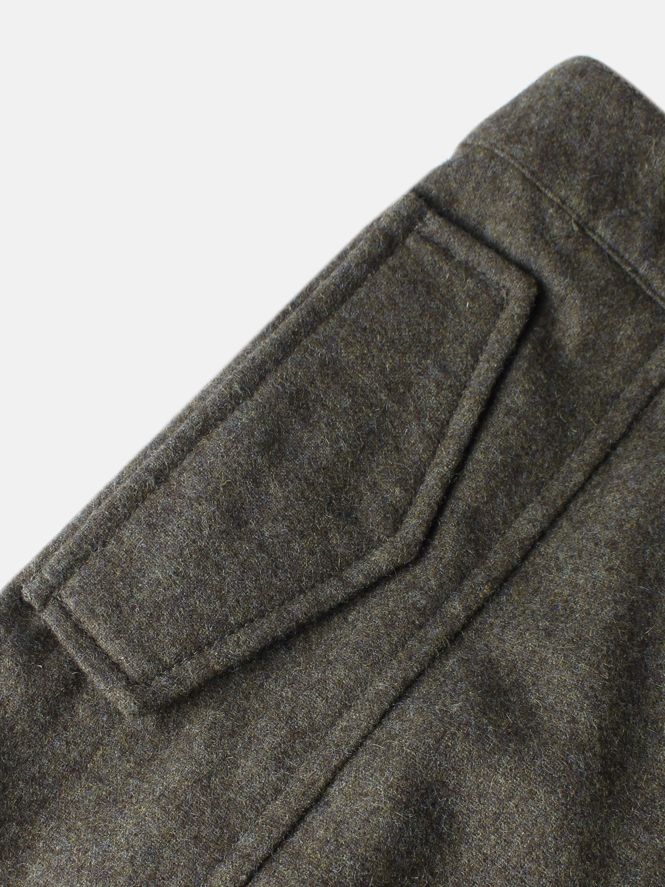 Buckle Pleat Skirt - Green
