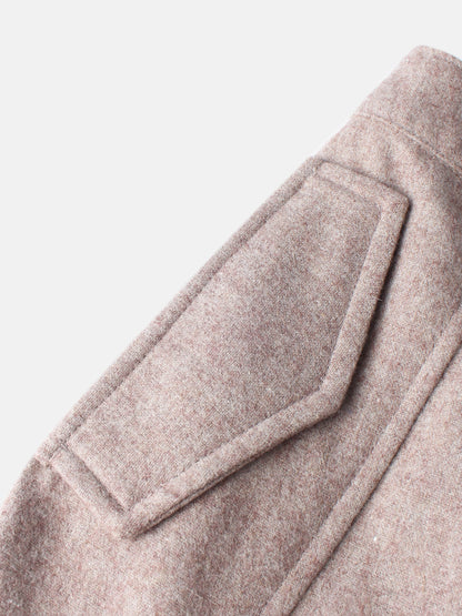 Buckle Pleat Skirt - Warm Taupe