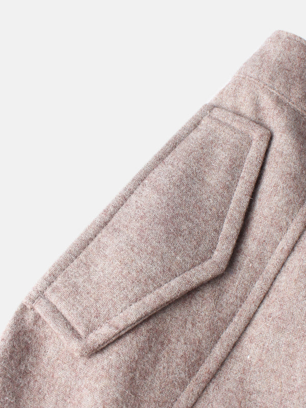 Buckle Pleat Skirt - Warm Taupe