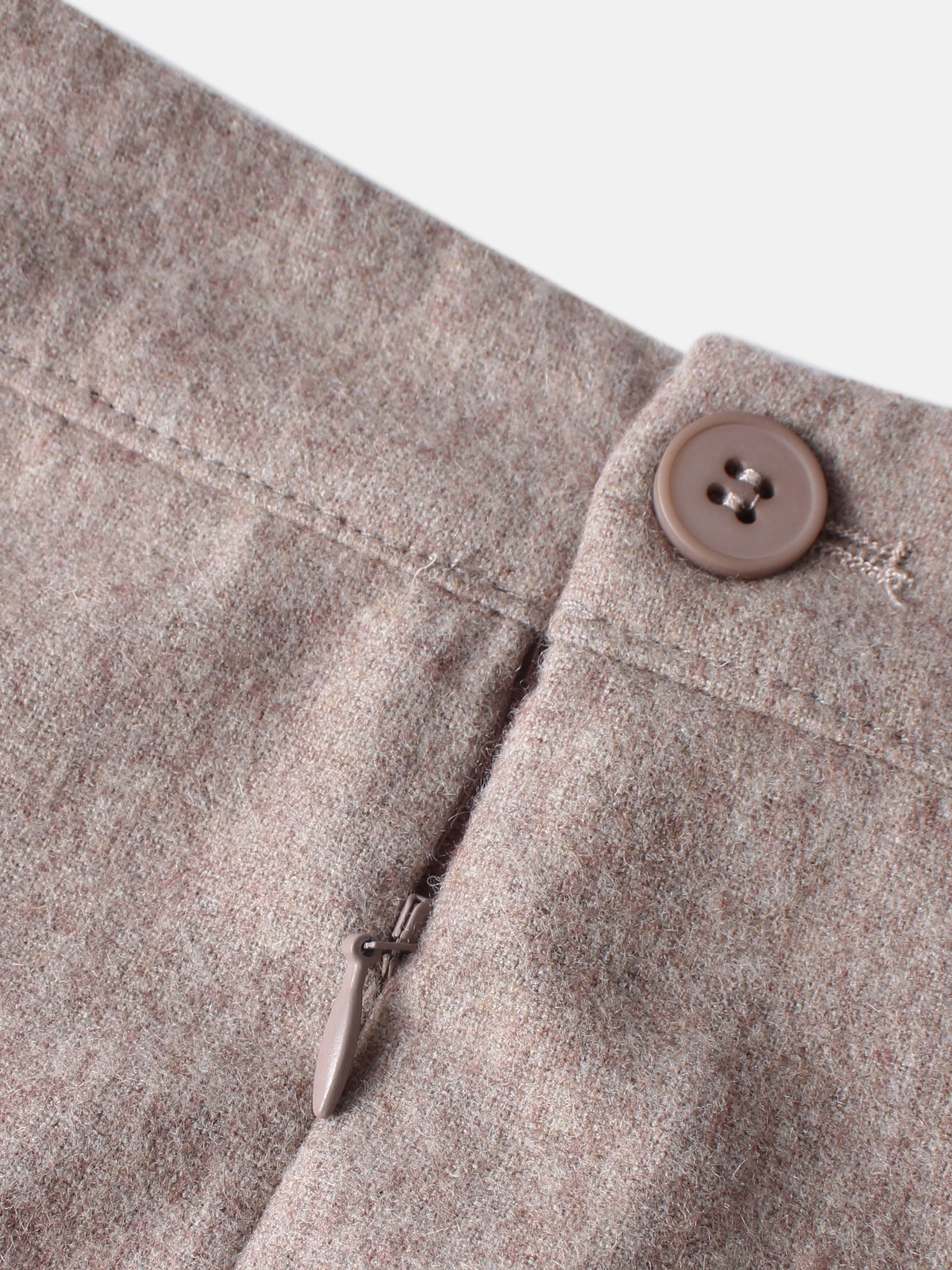 Buckle Pleat Skirt - Warm Taupe