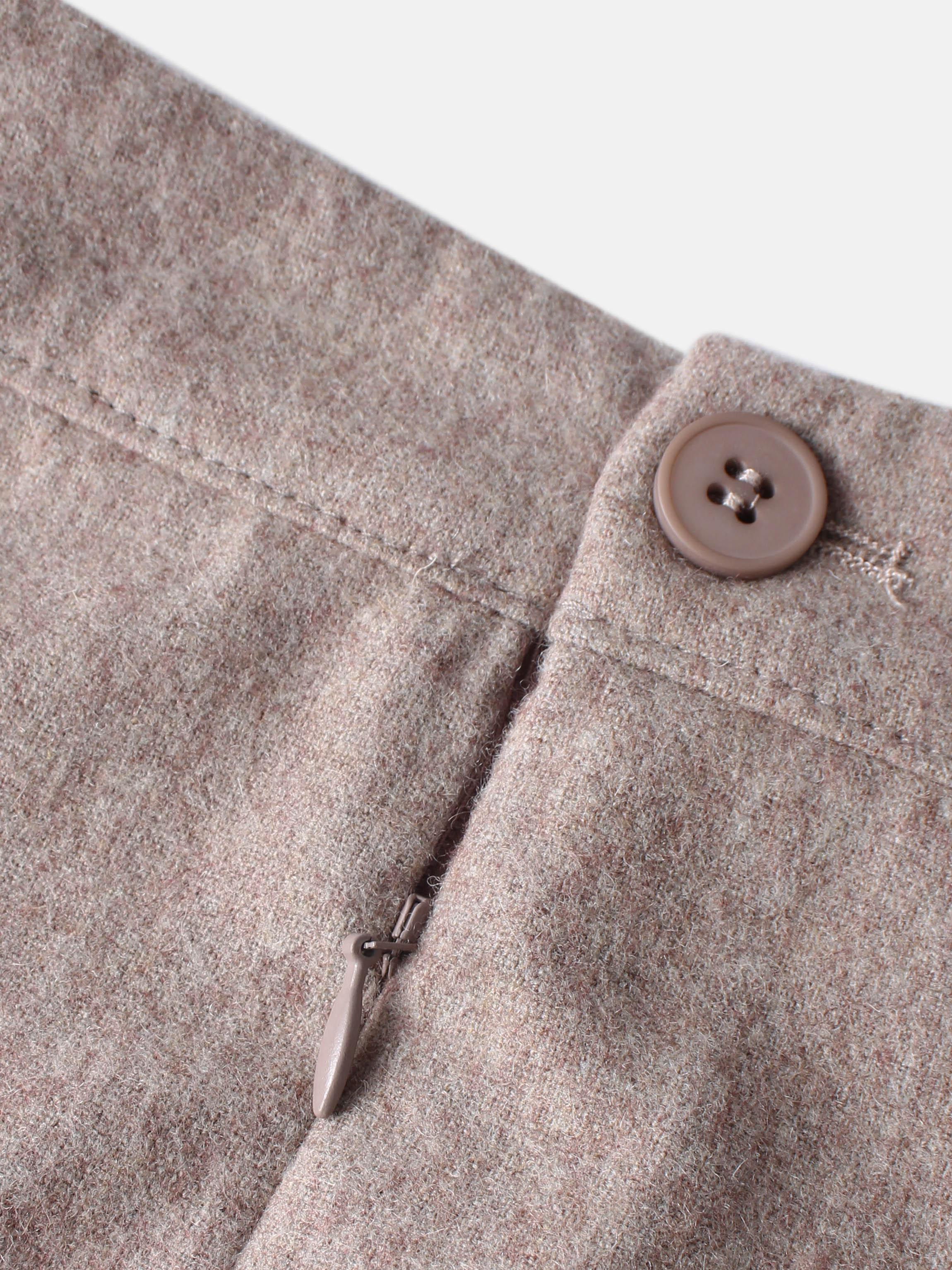 Buckle Pleat Skirt - Warm Taupe