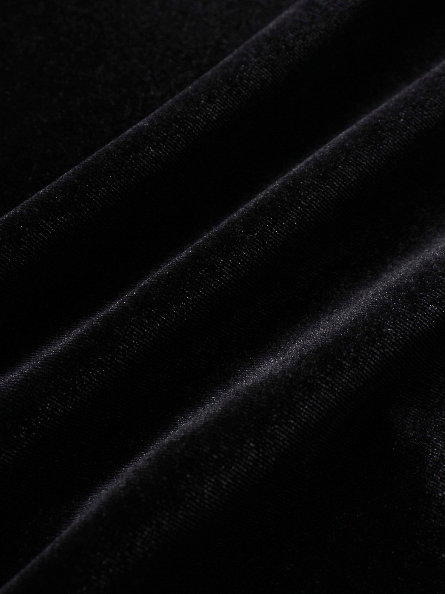 Double Layer Pleated Bottom Velvet Skirt-Black