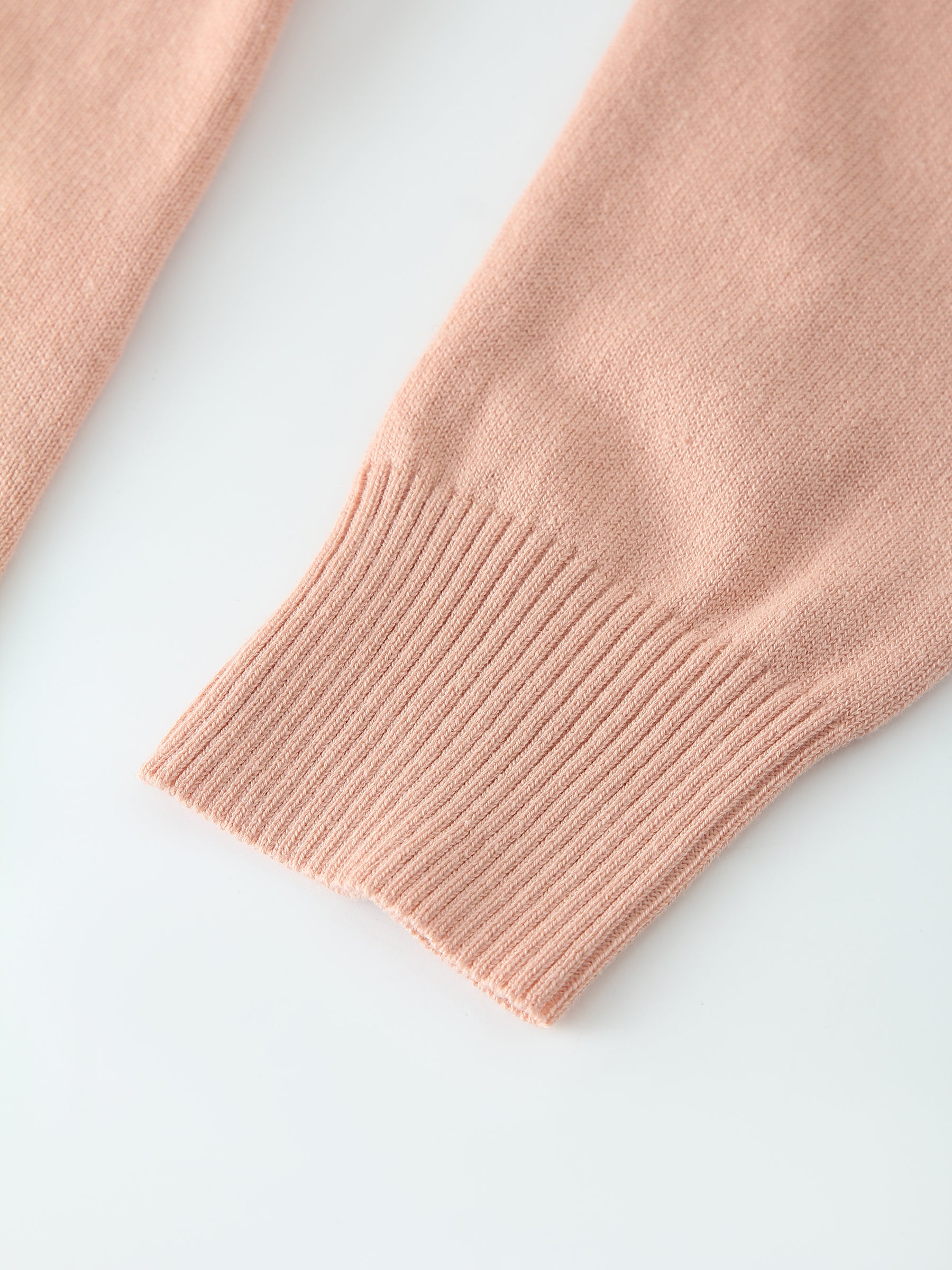 Thin Knit Crew Sweater-Peach