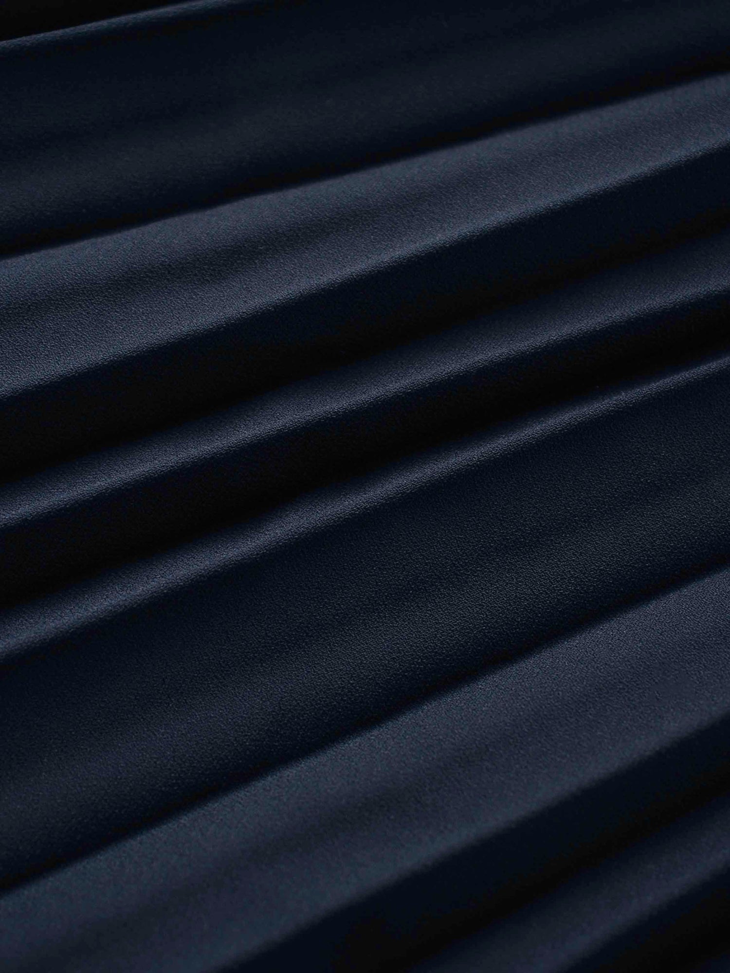 Crepe Pleated Maxi Skirt-Navy