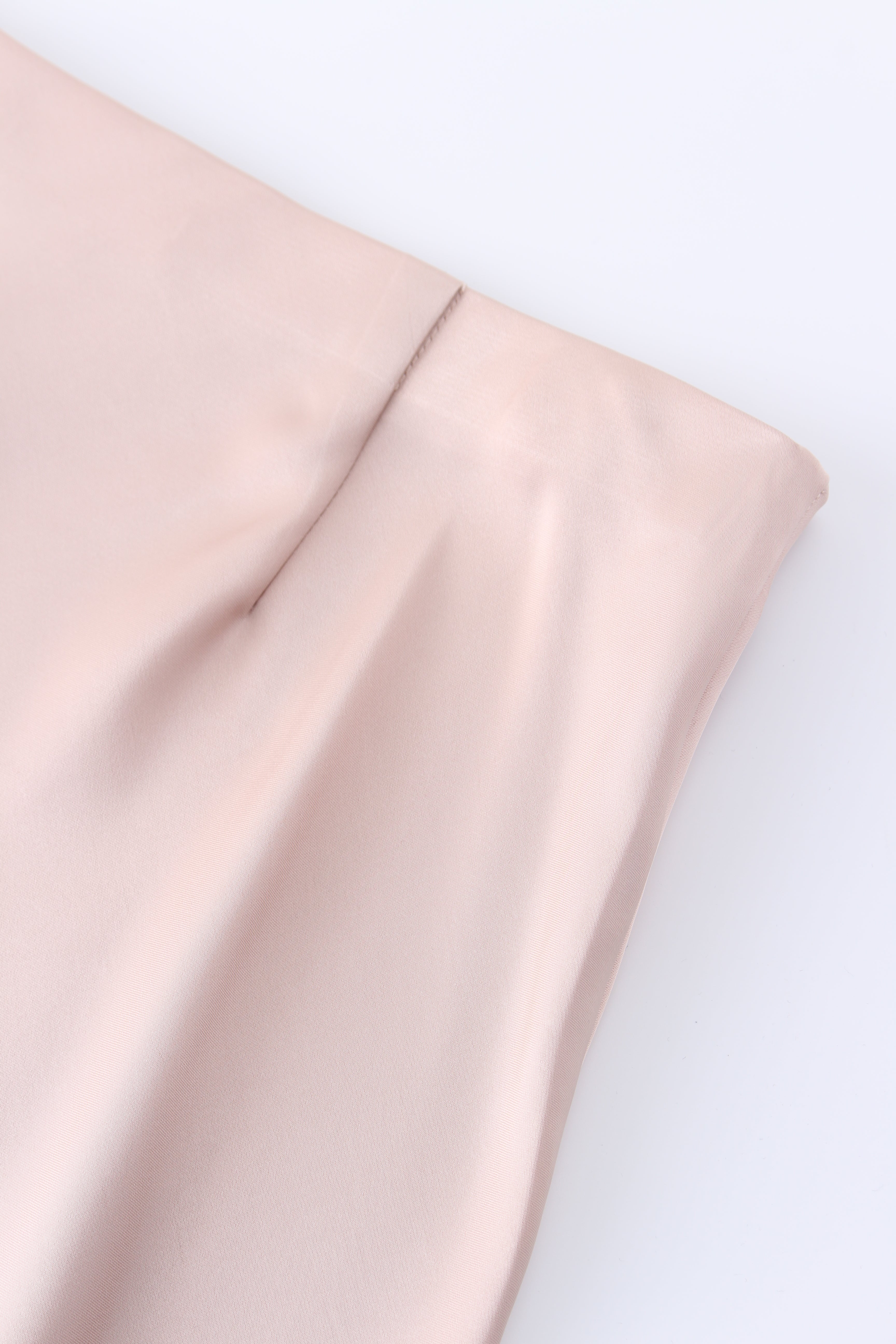 Solid Satin Slip Skirt-Ceramic