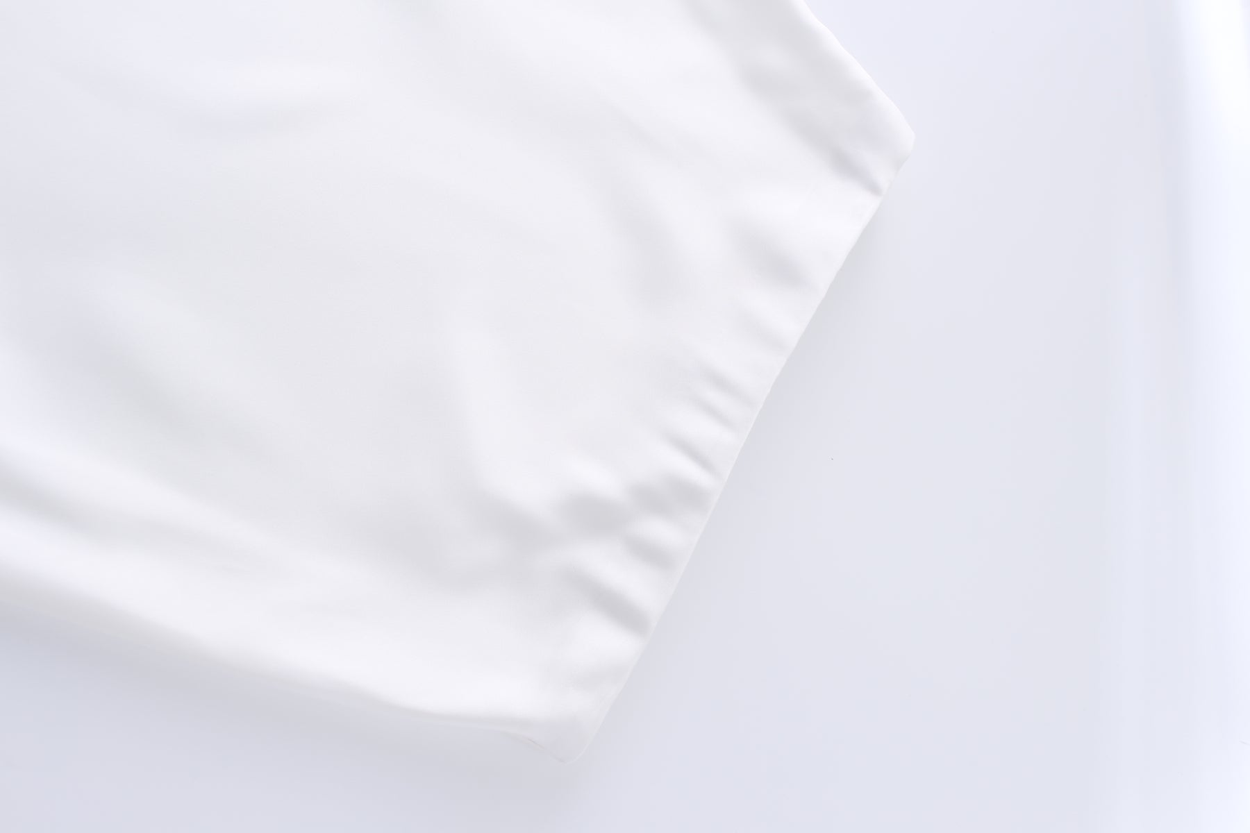 Solid Satin Slip Skirt-White