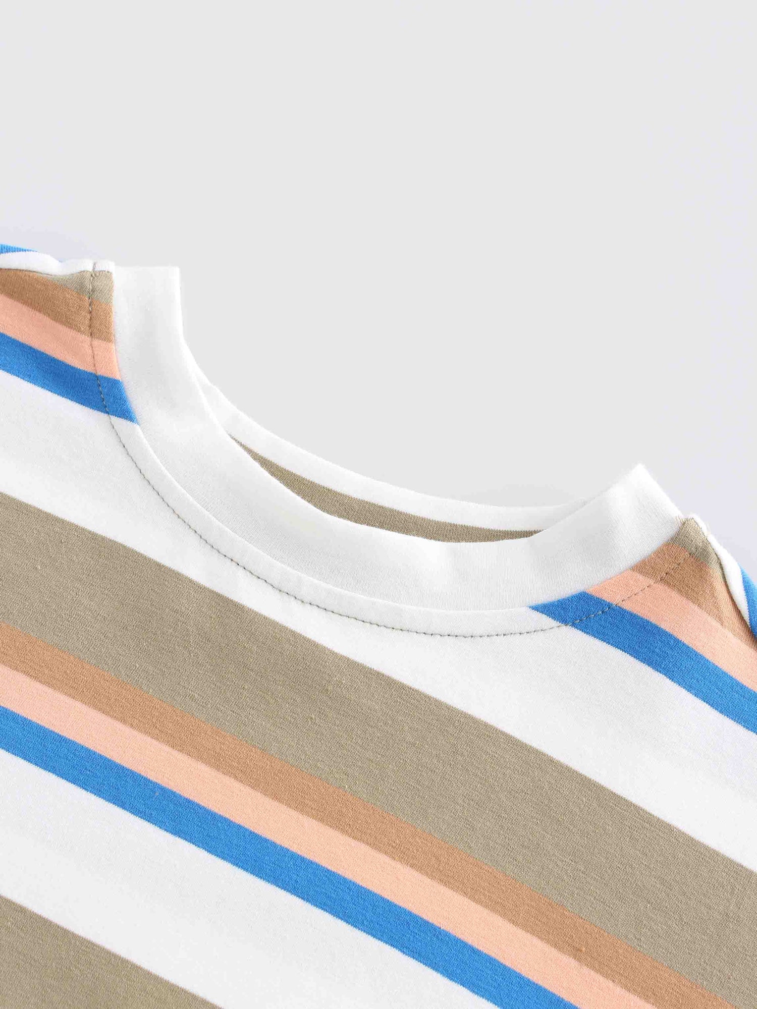 Striped Bomber-Tan/Peach