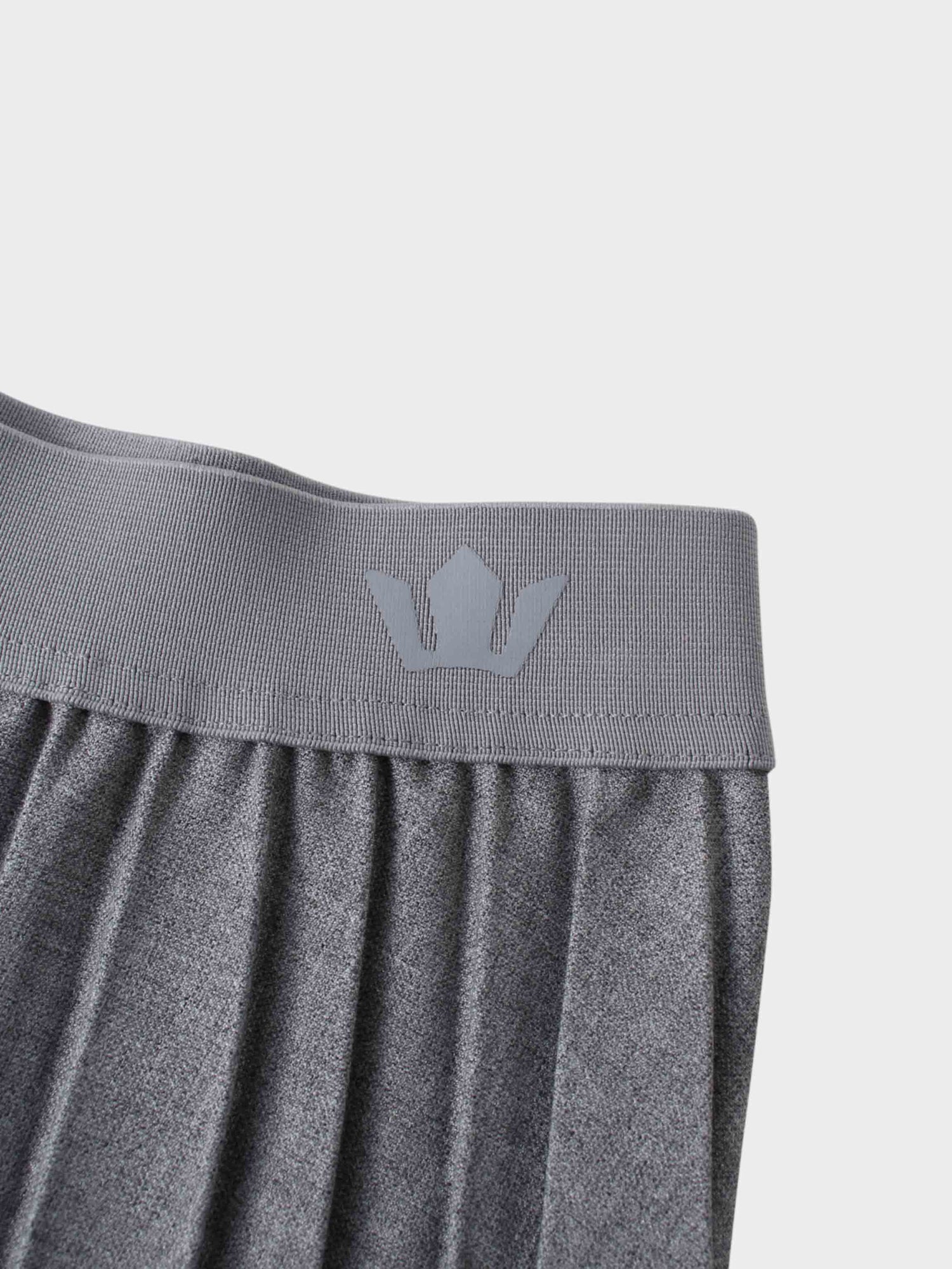 Marni Pleated Skirt 37&quot;-Heathered Grey