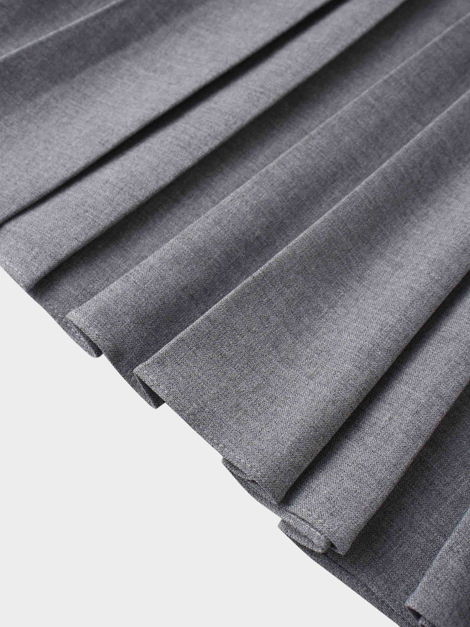 Marni Pleated Skirt 37&quot;-Heathered Grey