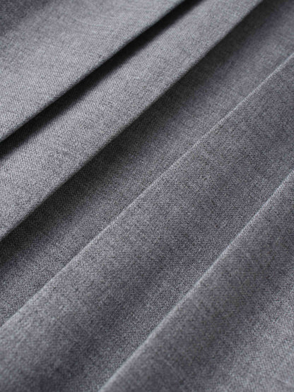 Marni Pleated Skirt 37"-Heathered Grey