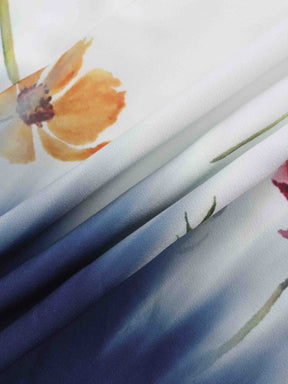 Printed Shift A-line Dress-Tie Dye Floral