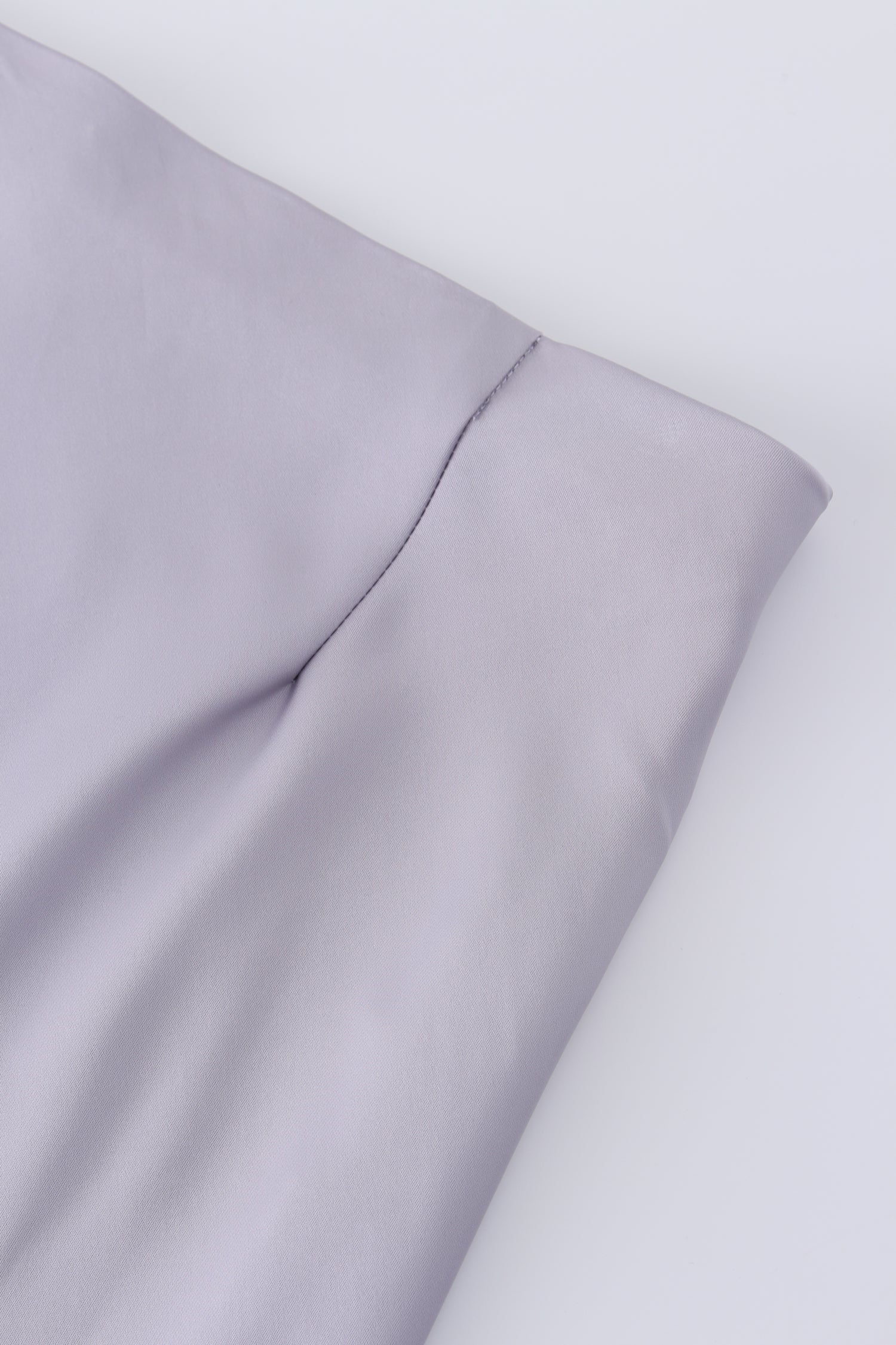 Solid Satin Slip Skirt-Lilac