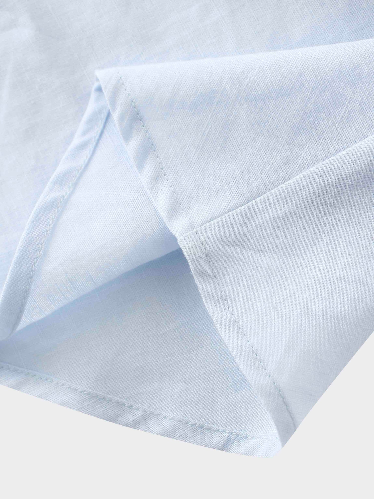 Lace Cutout Skirt-Light Blue