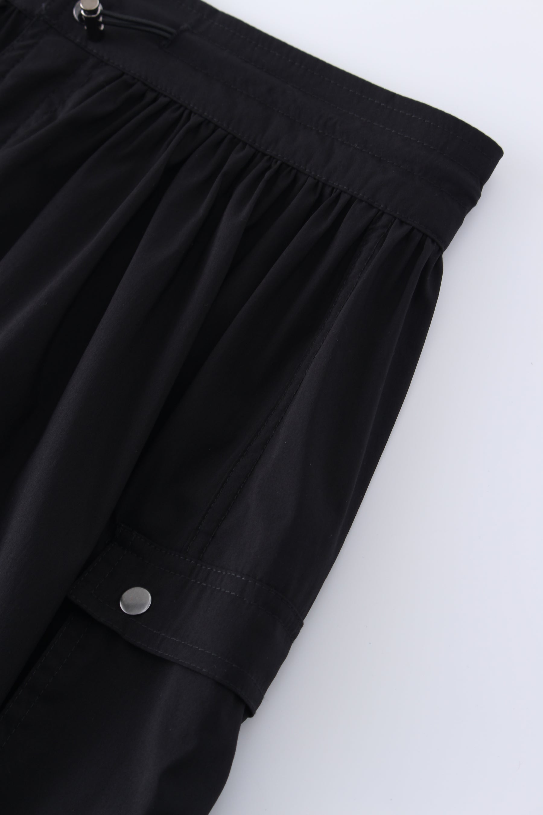 Waist Pull Skirt-Black