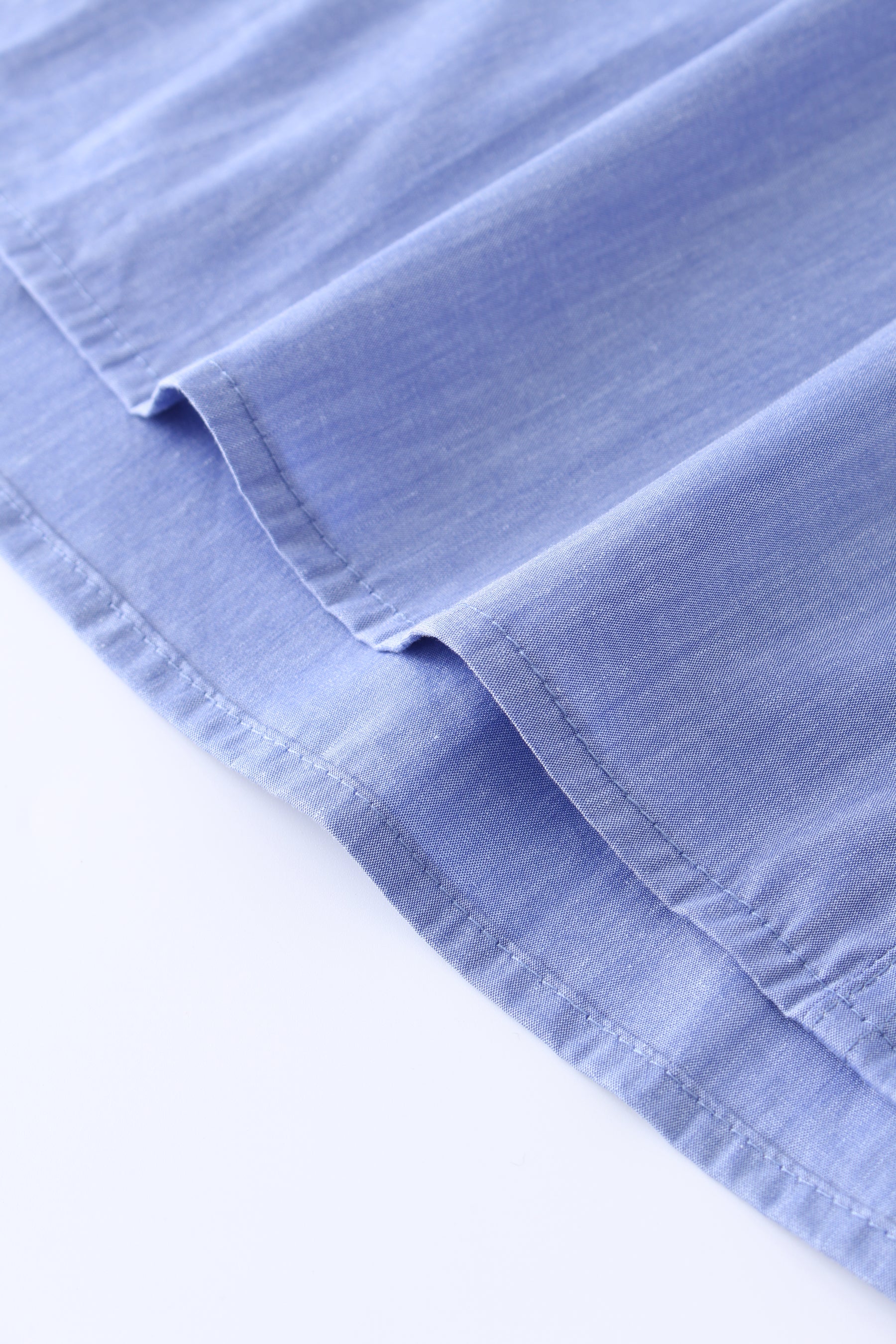 Waist Pull Skirt-Chambray Blue