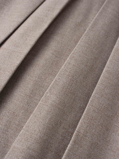 Marni Pleated Skirt 37"-Mocha Mousse