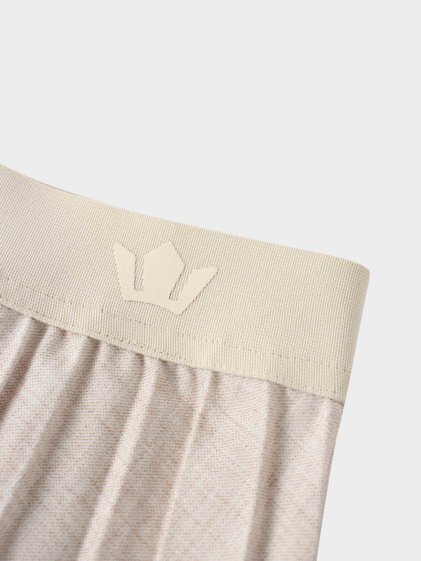 Marni Pleated Skirt 37"-Oatmeal