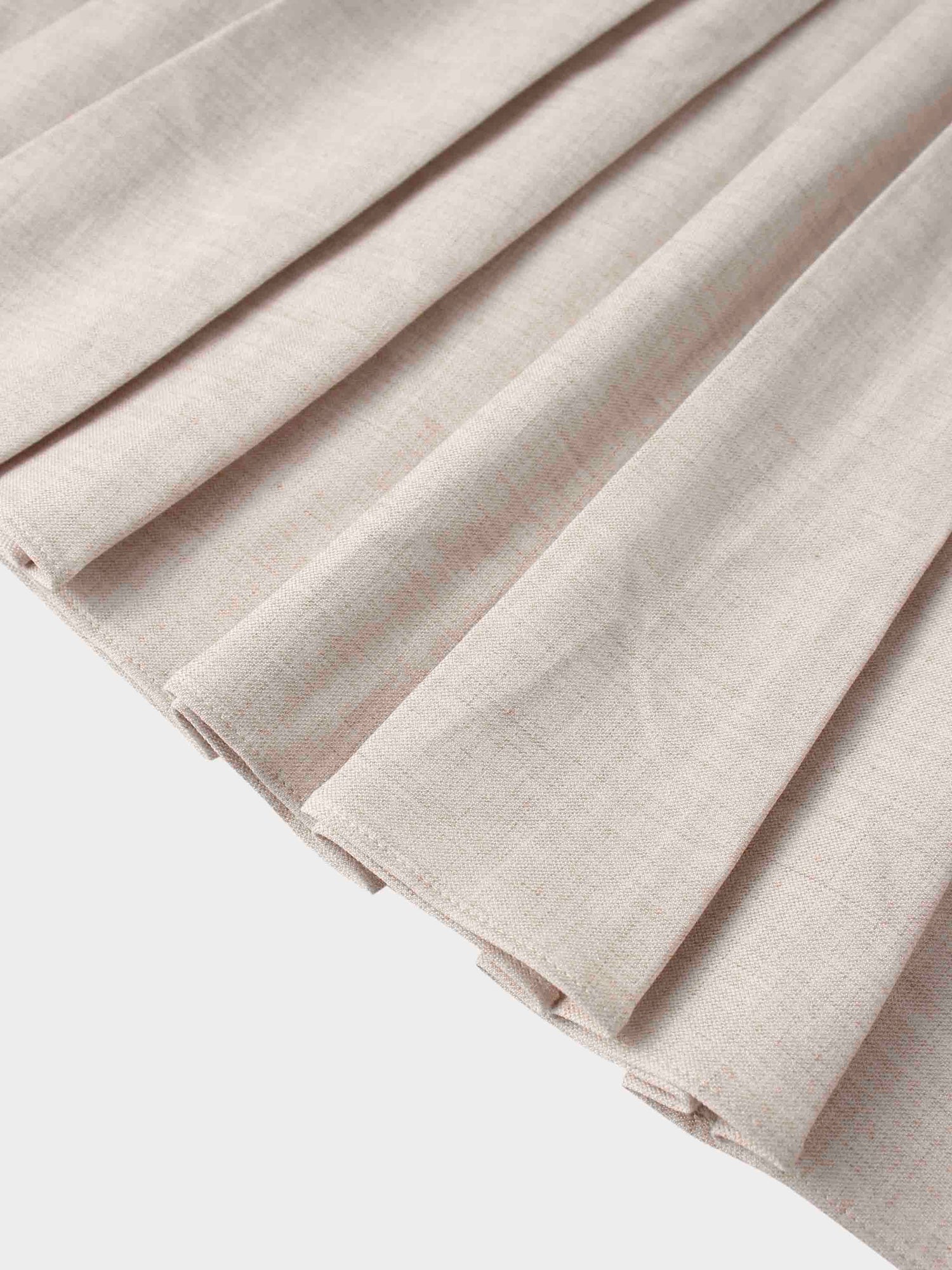 Marni Pleated Skirt 37&quot;-Oatmeal