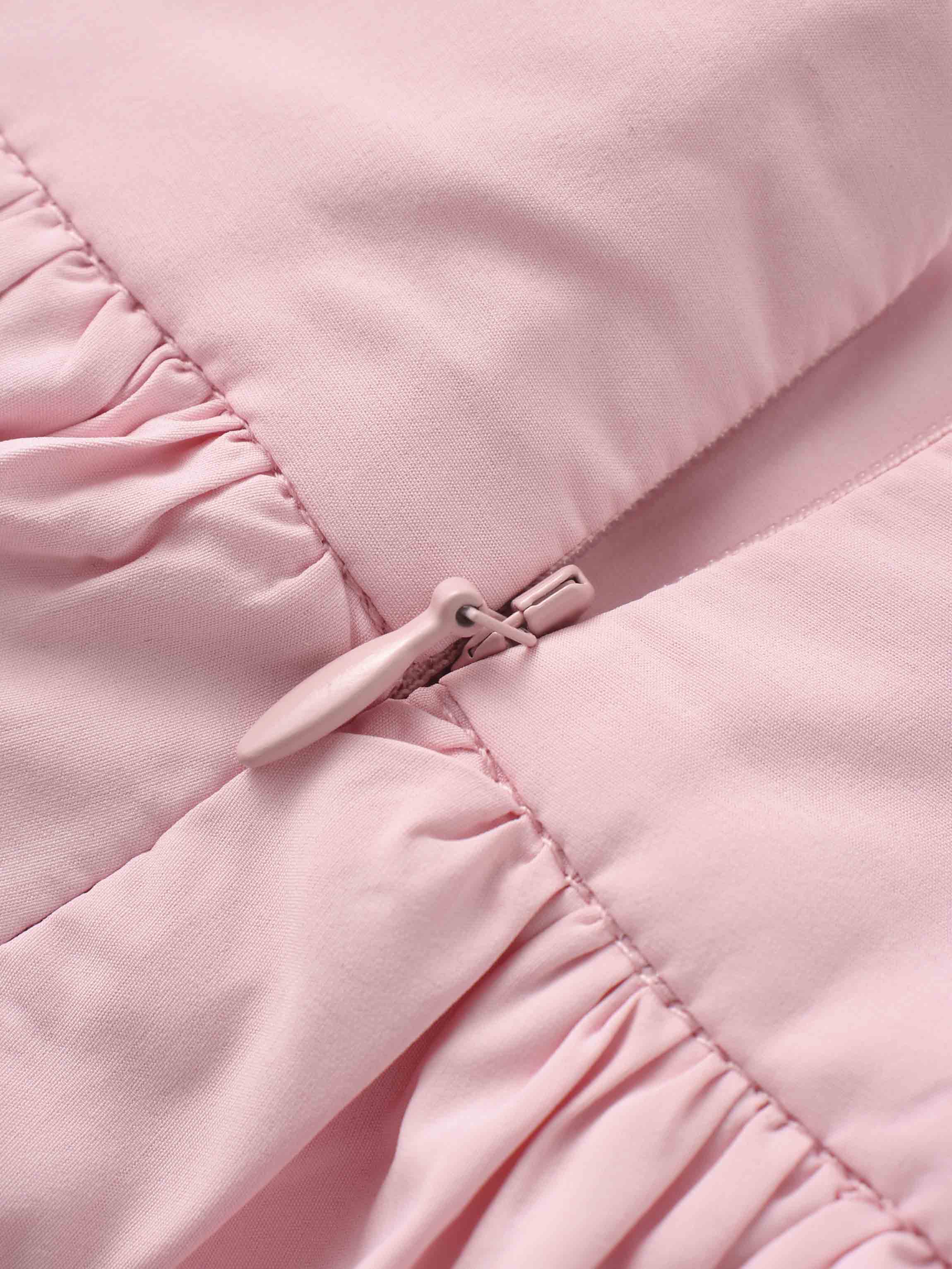 Taffeta Bubble Skirt-Pink