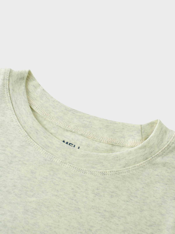 CLASSIC TEE LONG SLEEVE-YELLOW HEATHERED