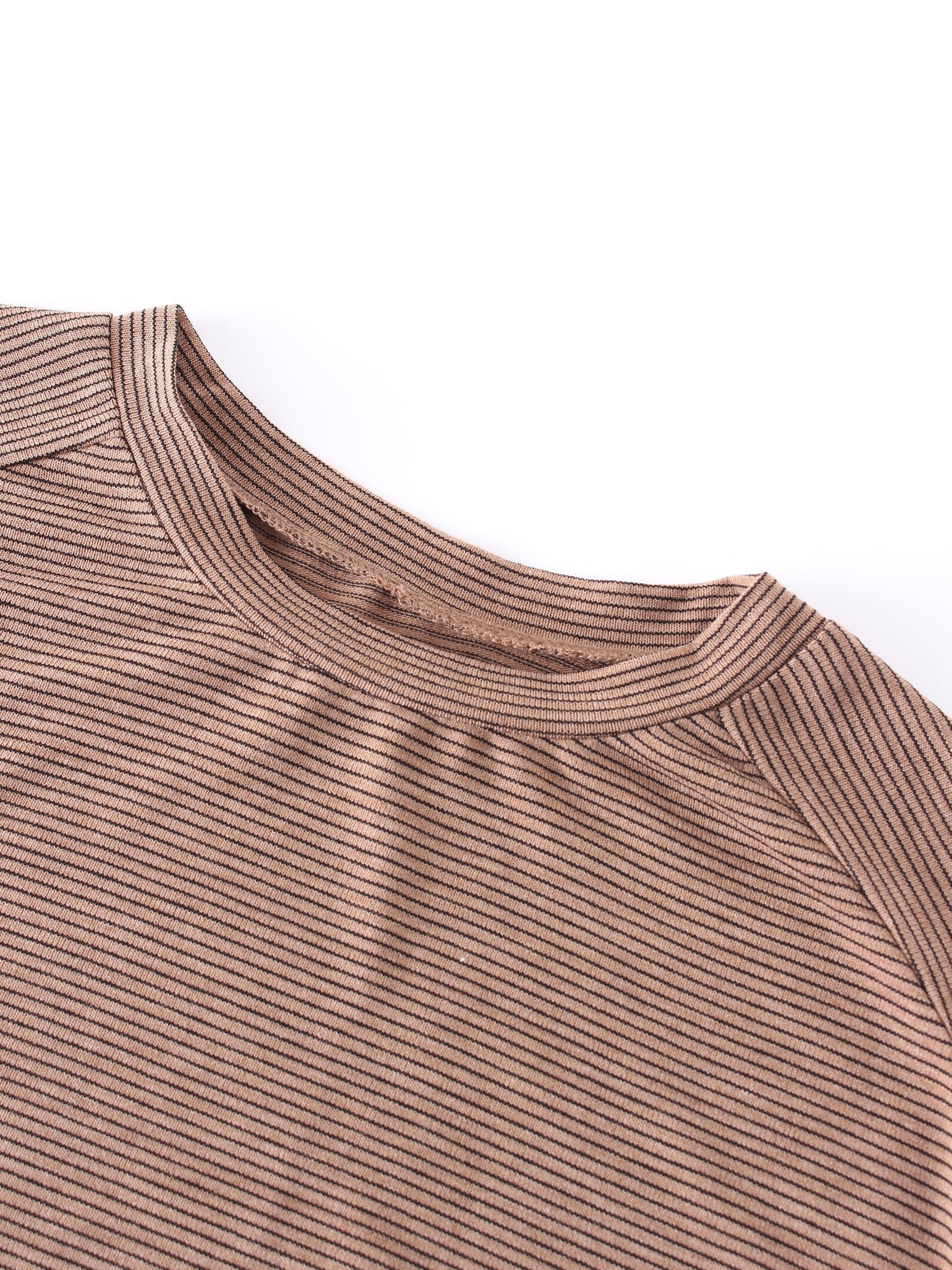 High Low Tee-Brown/Black