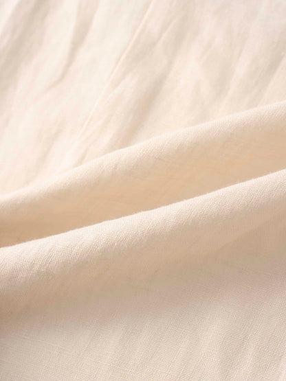 Linen Blazer-Ecru
