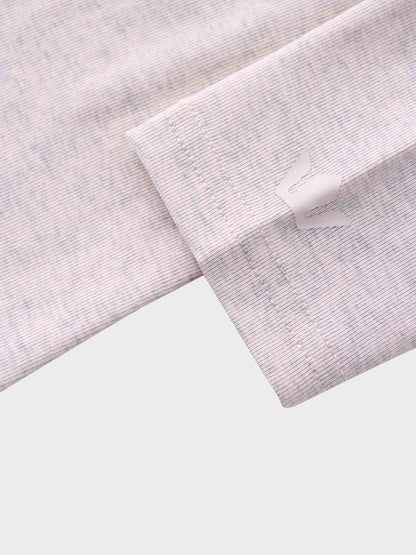CLASSIC TEE LONG SLEEVE-PINK HEATHERED