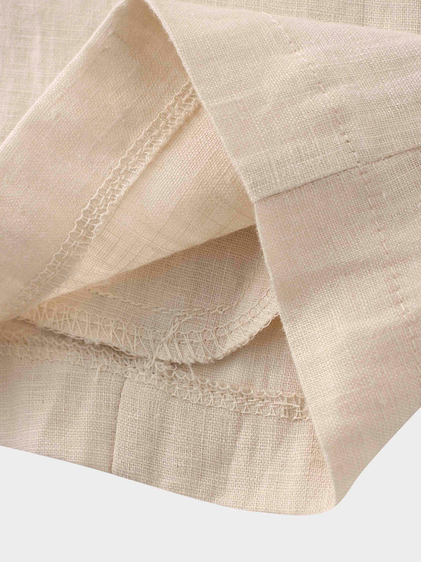 Linen Blazer-Ecru
