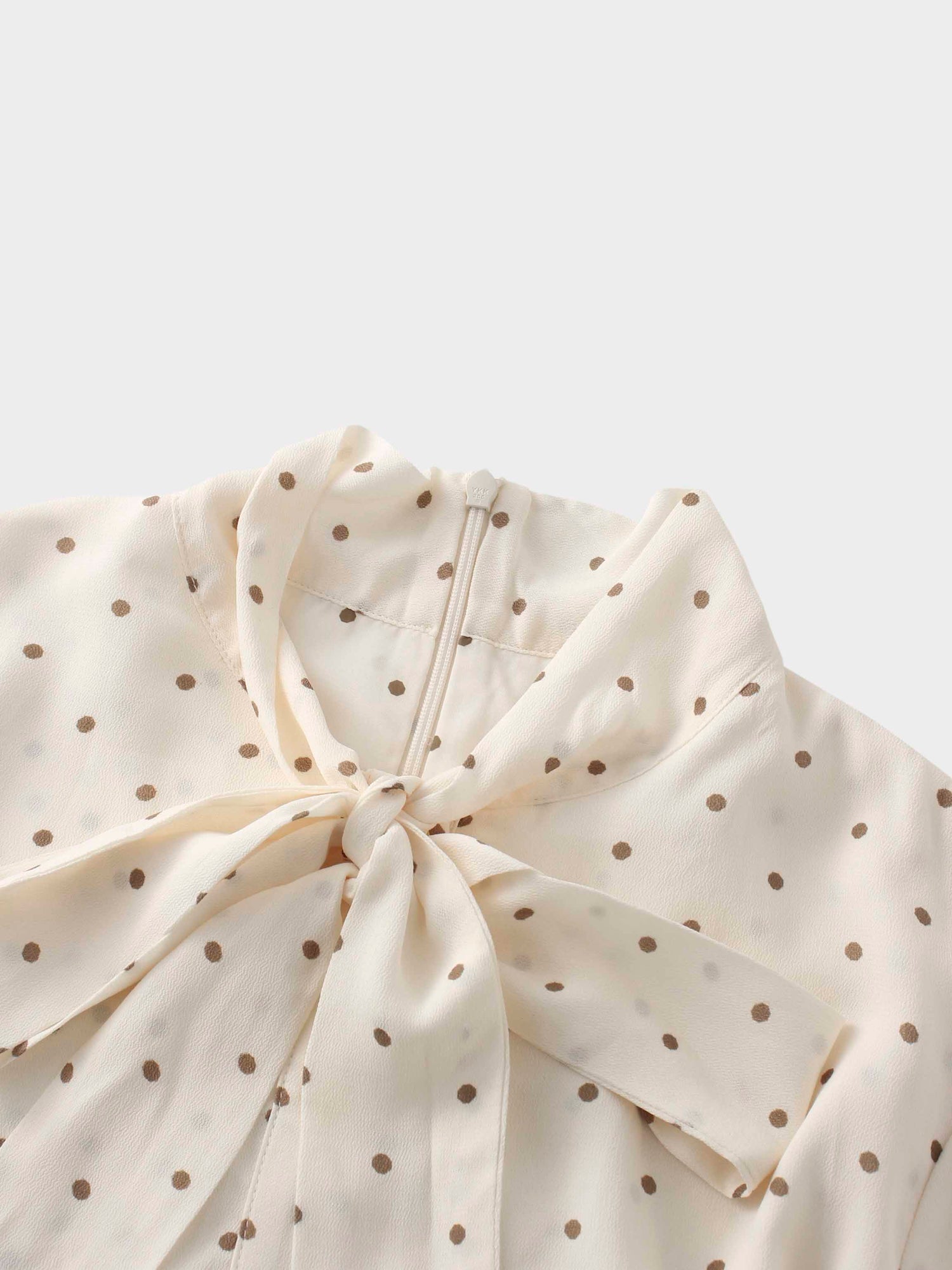 Katie Dress-Cream Polka Dot