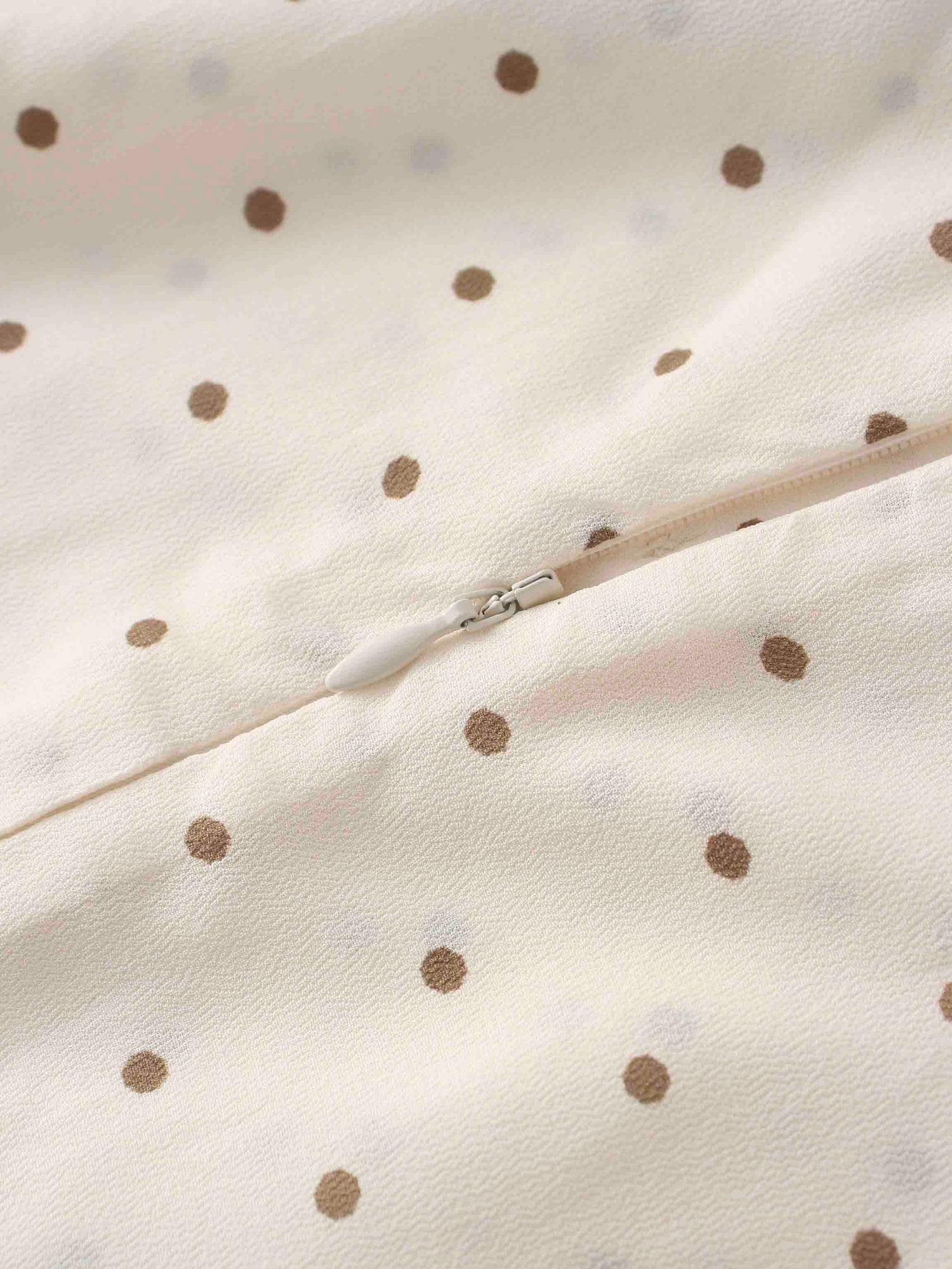 Katie Dress-Cream Polka Dot
