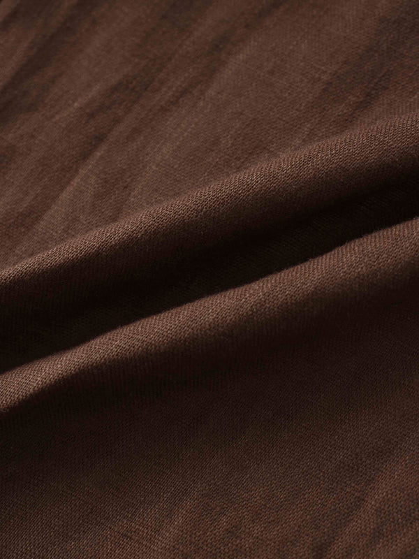 Linen Blazer-Brown