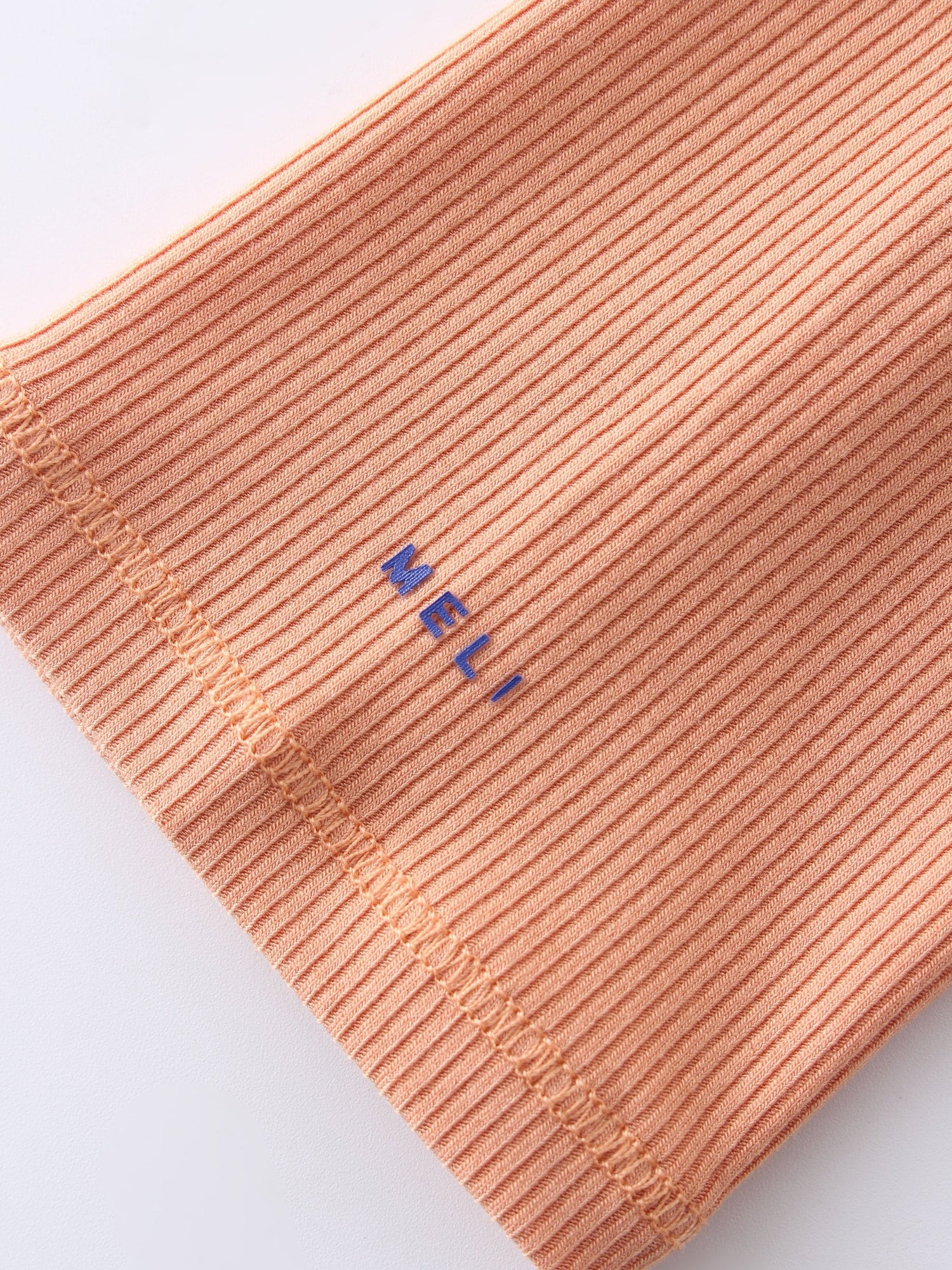 Ribbed Swing Tee-Peach