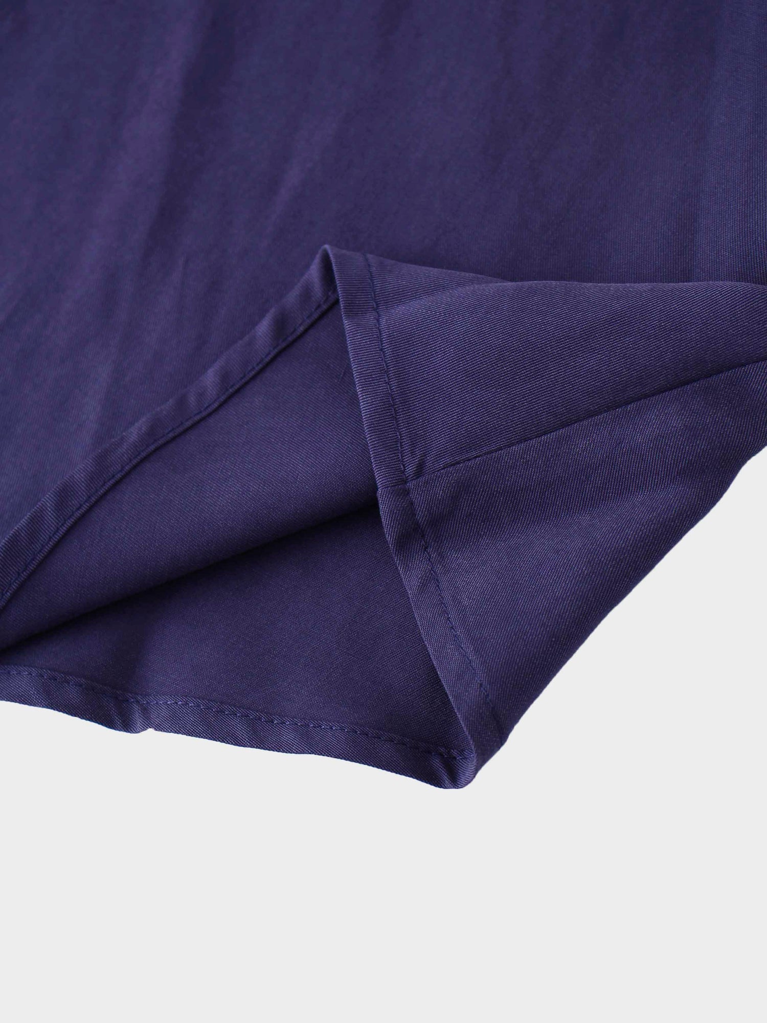 Drawstring Circle Skirt-Navy
