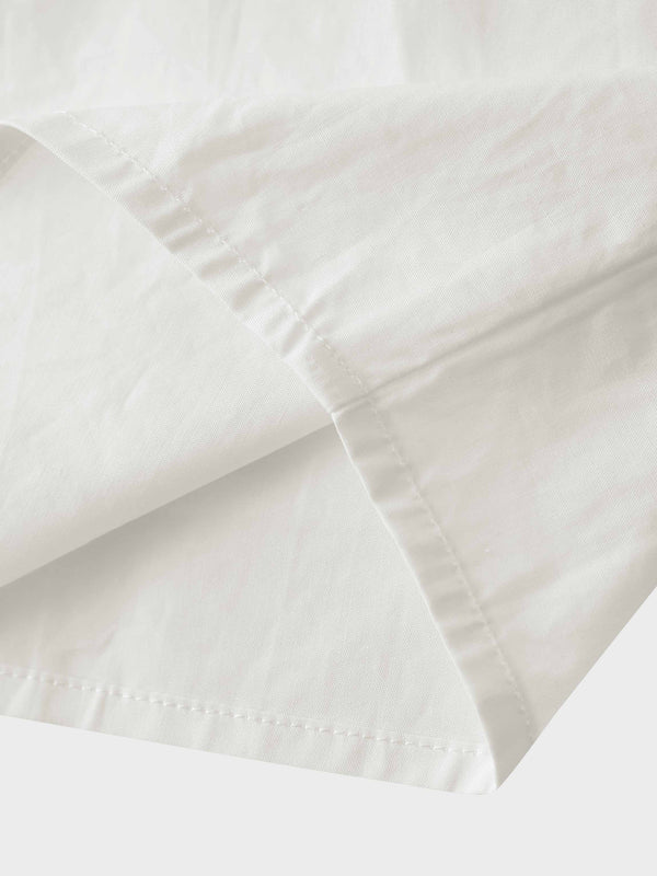 Pleated Sleeve Detail Blouse-White