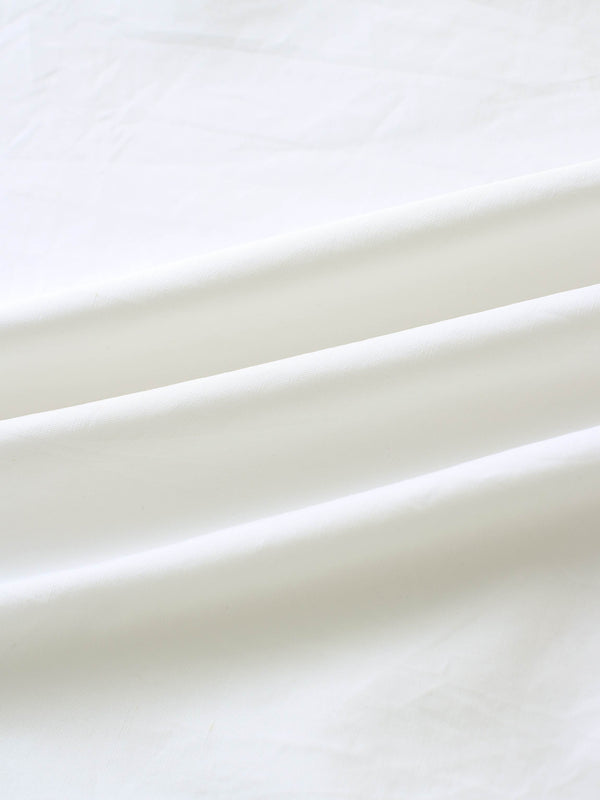 Pleated Sleeve Detail Blouse-White