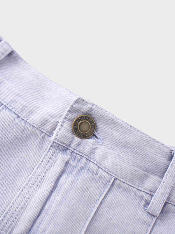 Stitched Pleated Skirt-Lavender