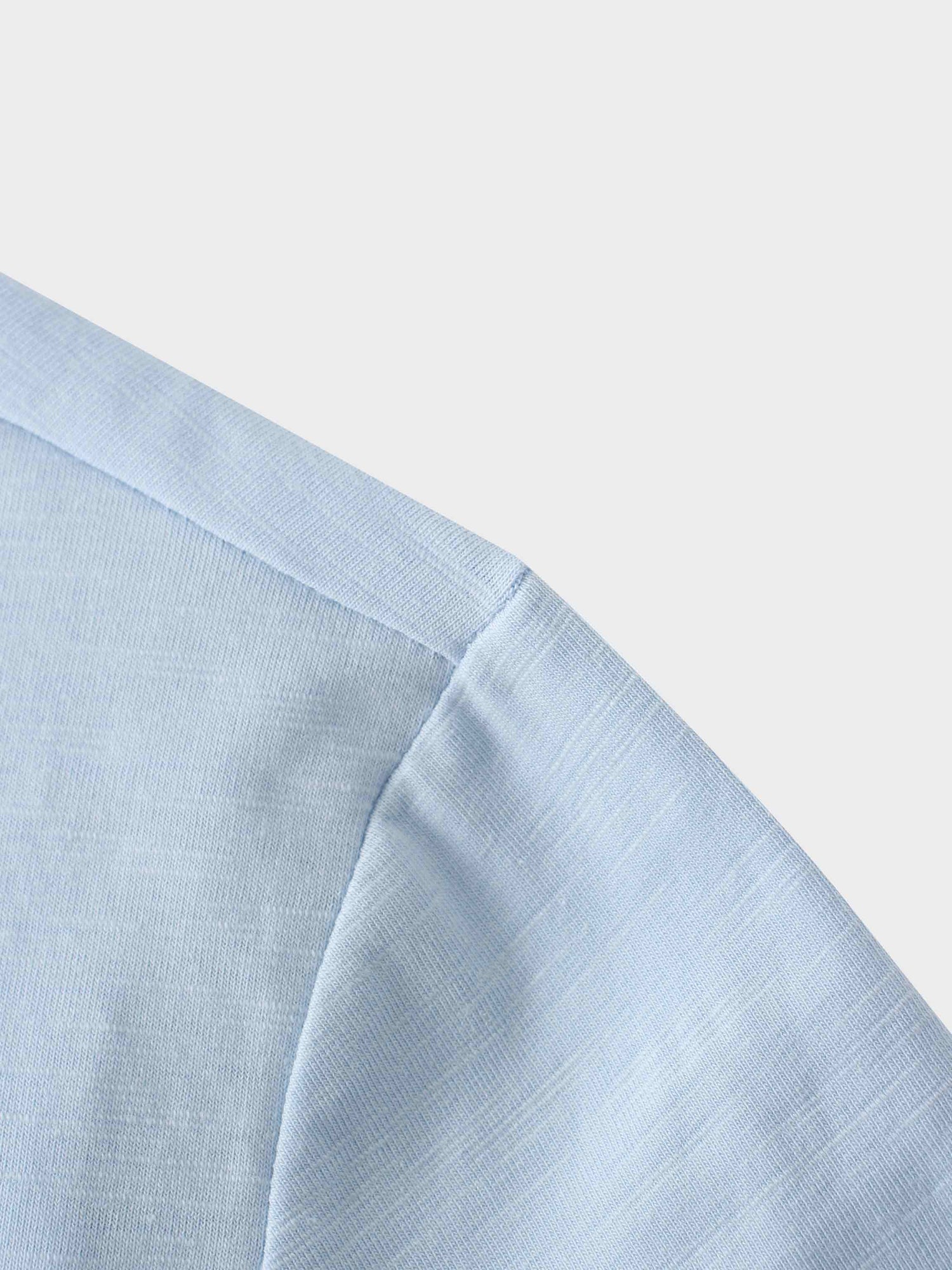 Crew Bomber Tee-Light Blue