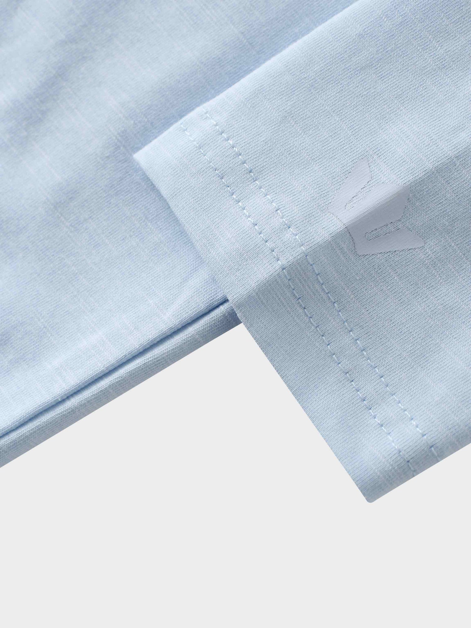 Crew Bomber Tee-Light Blue
